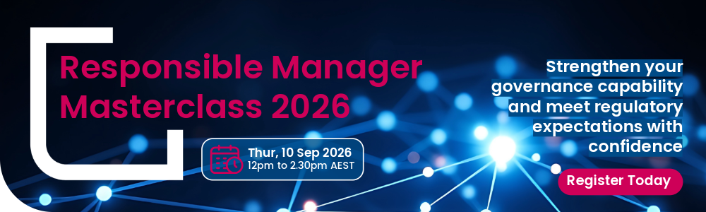 AFSL Responsible Manager Masterclass 2026 - Webinar